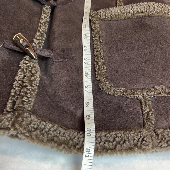 LL Bean Sherpa lined toggle buttons brown Heavy winter coat Sz XL-petite. - Picture 10 of 10
